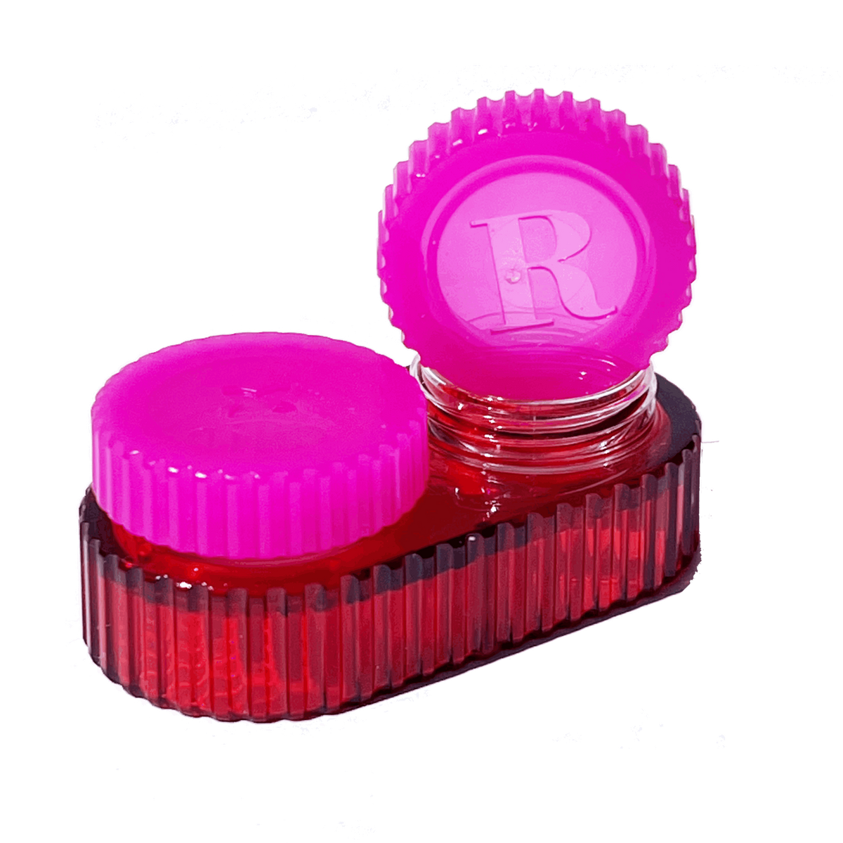 Red JADE contact lens case