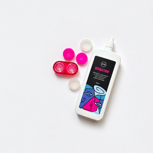 OTE Contact Lens Solution and One Pink JADE Contact Lens Case